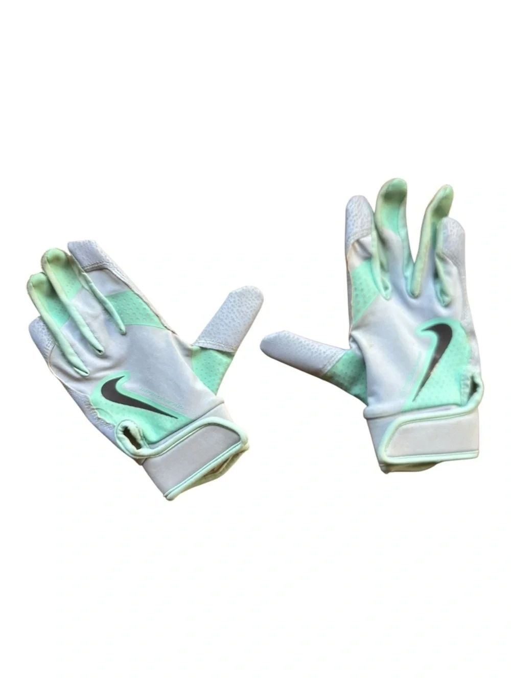 Nike Kids' Mint and Purple Sports Gloves Green Purple Size Youth Med